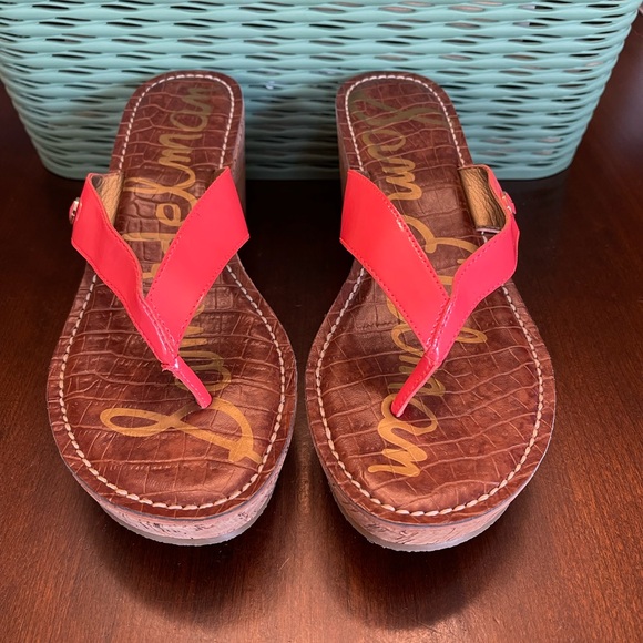 NWOT Sam Edelman Romy Women's Sandal with  Cork Wedge - Picture 2 of 9